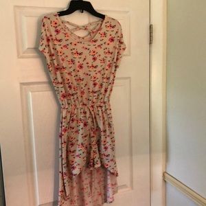 Girls 12 Floral Unicorn shorts/dress romper